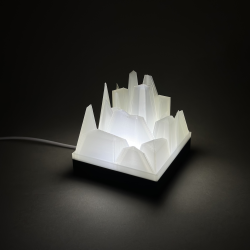 Lampka dekoracyjna designerska nocna do salonu CRYSTAL