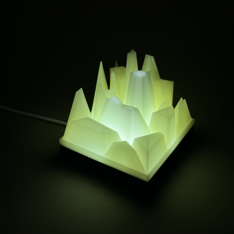 Lampka dekoracyjna designerska nocna do salonu CRYSTAL