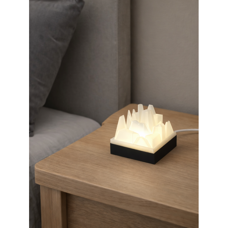 Lampka dekoracyjna designerska nocna do salonu CRYSTAL