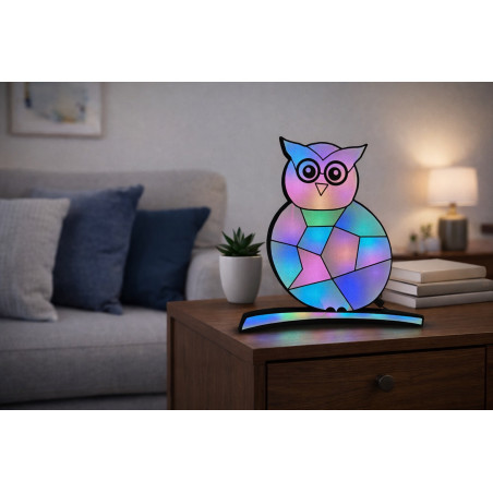 Lampa NOCTURN w stylu witrażowym